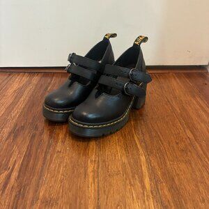 Doc Marten's Eviee Sendal Leather Heeled Shoes, Women's 6, Like New